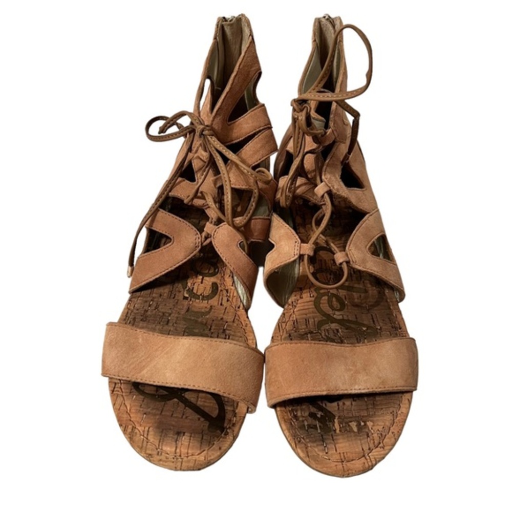 Sam Edelman Tan Gladiator Style Flat shoes Size 9